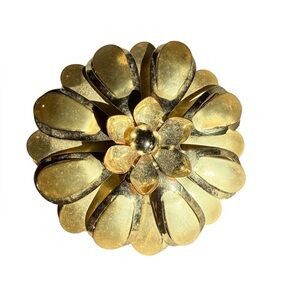 Vintage Gold Flower Brooch